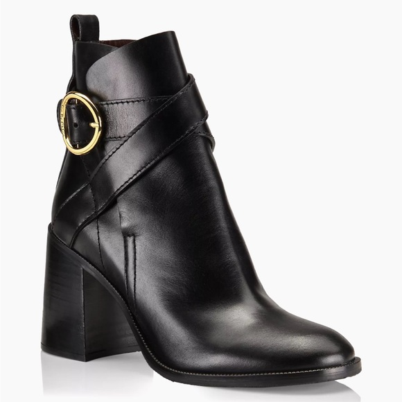 See by Chloé women’s New Gaucho Leather Calf Ankle Booties - Picture 1 of 16